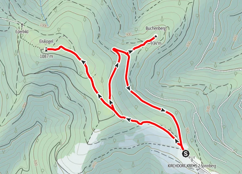 Buchenberg (934m) via Eiskogel