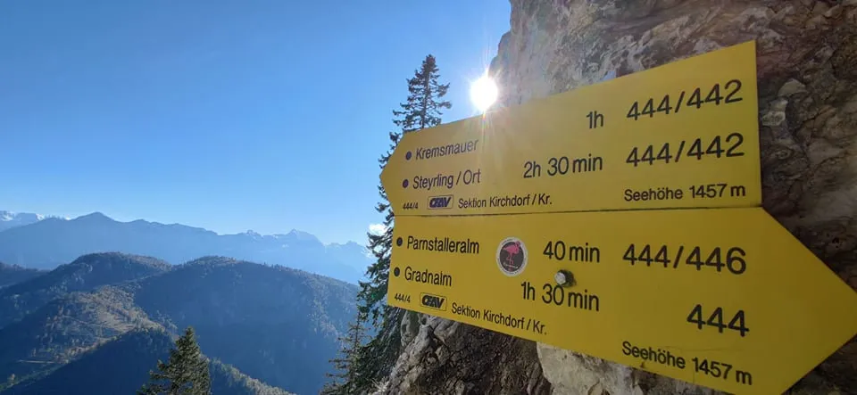 Vom Kremsursprung - Kremsmauer (1604m) über Westgrat SG. II via Törlspitze (1510m), Pyramide (1599m)