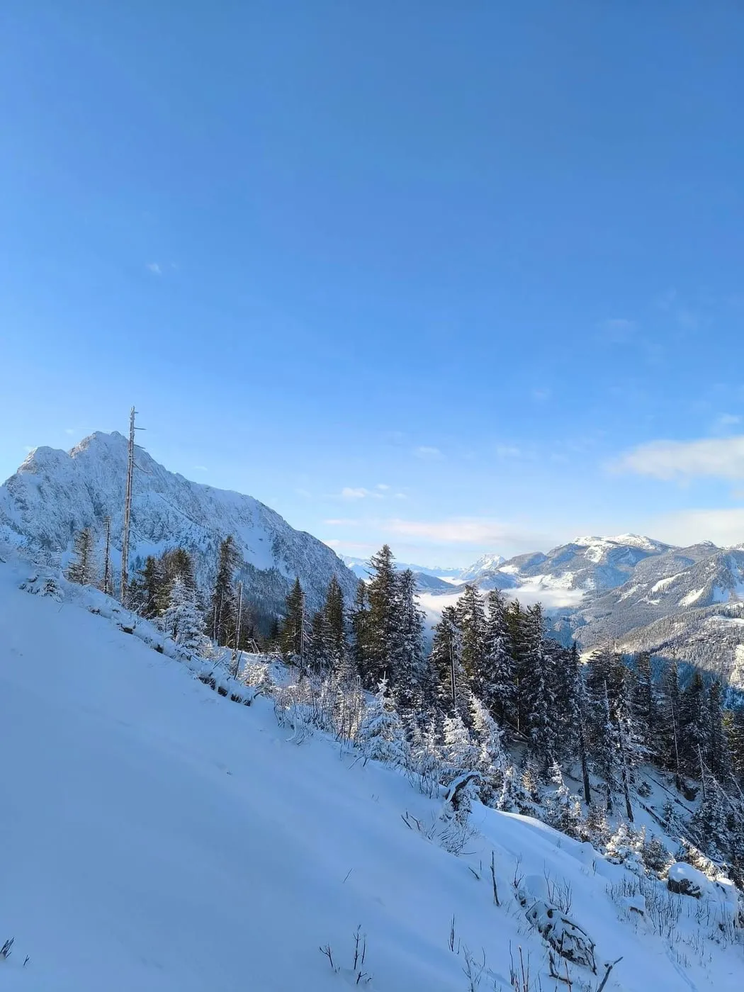 Schnee stampfen stand an