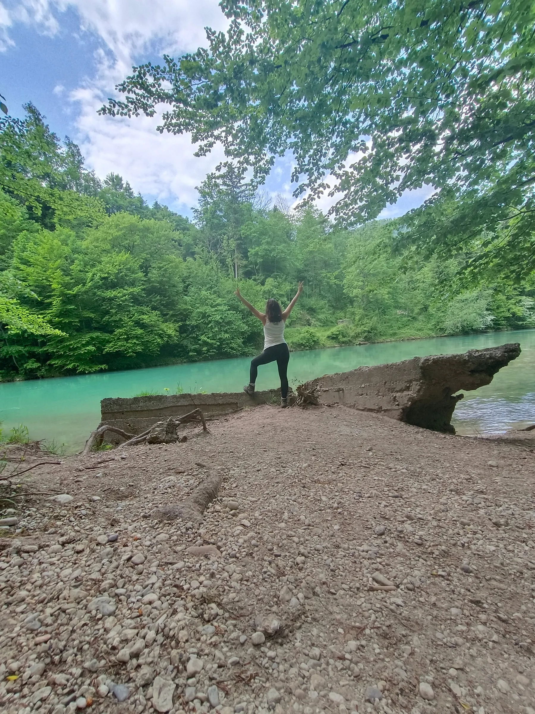 Rinnende Mauer in Molln