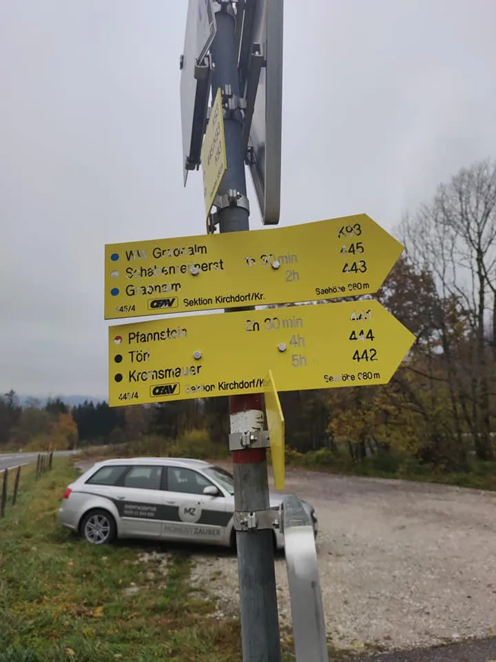 Schabenreiterstein (1143m) - Gradnalm (1240m) & Pfannstein (1423m)